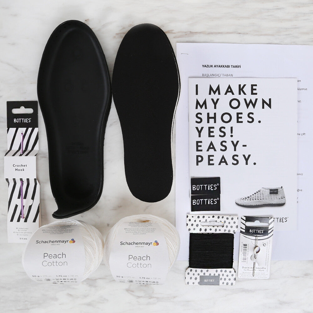 BOTTİES Örgü Ayakkabı Kiti XXS - Beyaz